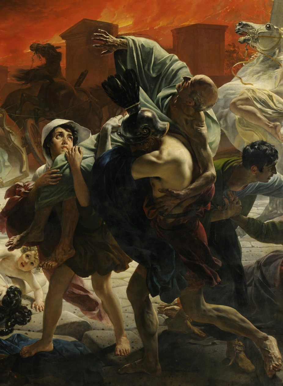 L'ultimo giorno di Pompe, 1833 - State Russian Museum, San Pietroburgo, dettaglio 4